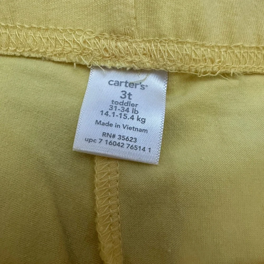 NWOT Carter’s Basic Legging in Yellow Size 3T Toddler Girls